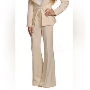 House of CB Cream Flare Pants
